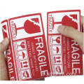 Étiquettes d'autocollants fragiles Sticker Fragile personnalisé